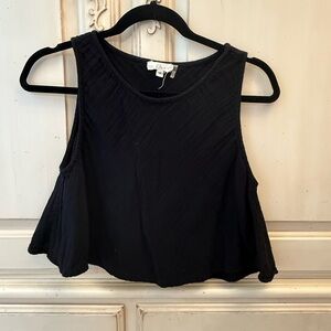 Elan Black Sleeveless Tank Top